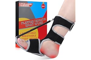 SNUSIM Plantar Fasciitis Night Splint - Upgraded Plantar Fasciitis Relief Braces For Women Men Day Night - Ankle Brace Arch Support Achilles Tendonitis Relief Foot Drop Heel Pain Relief - Breathable