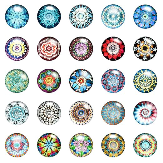 Demine Imanes de Vidrio para refrigerador, 12 Piezas de Hermosos ...