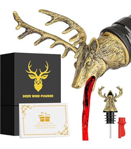 GREENADSCAPE Lot De 4 Bouchons De Vin De Noël Numérotés En Alliage De Zinc Pour Bouteilles De Vin De Noël