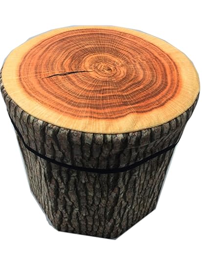 Rainbow Fox® 31x 31 x 30 cm Kreative Stump Aufbewahrungsbox Stump Truhen Faltbarer Sitzhocker Belastbar bis 150 kg Fußbank Si
