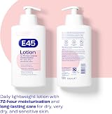 E45 Moisturising Lotion 500ml Dry Sensitive Skin Long-Lasting Hydration Daily view 2