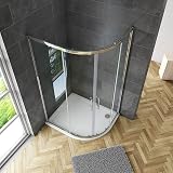 Xinyang 900x800mm Right Quadrant Shower Enclosure 6mm Glass Sliding Door Tray view 4