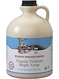 Hidden Springs Organic Vermont Maple Syrup, Premium Grade B, 64 Ounce