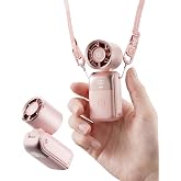 Gaiatop Portable Mini Fan Handheld, 3-in-1 Foldable Pocket Fan, Up to 15H | Personal Small Hand Fan, 6-Speed Turbo Cooling, USB Rechargeable, Outdoor Travel Essentials, Gifts for Women Teen Girls, Pink