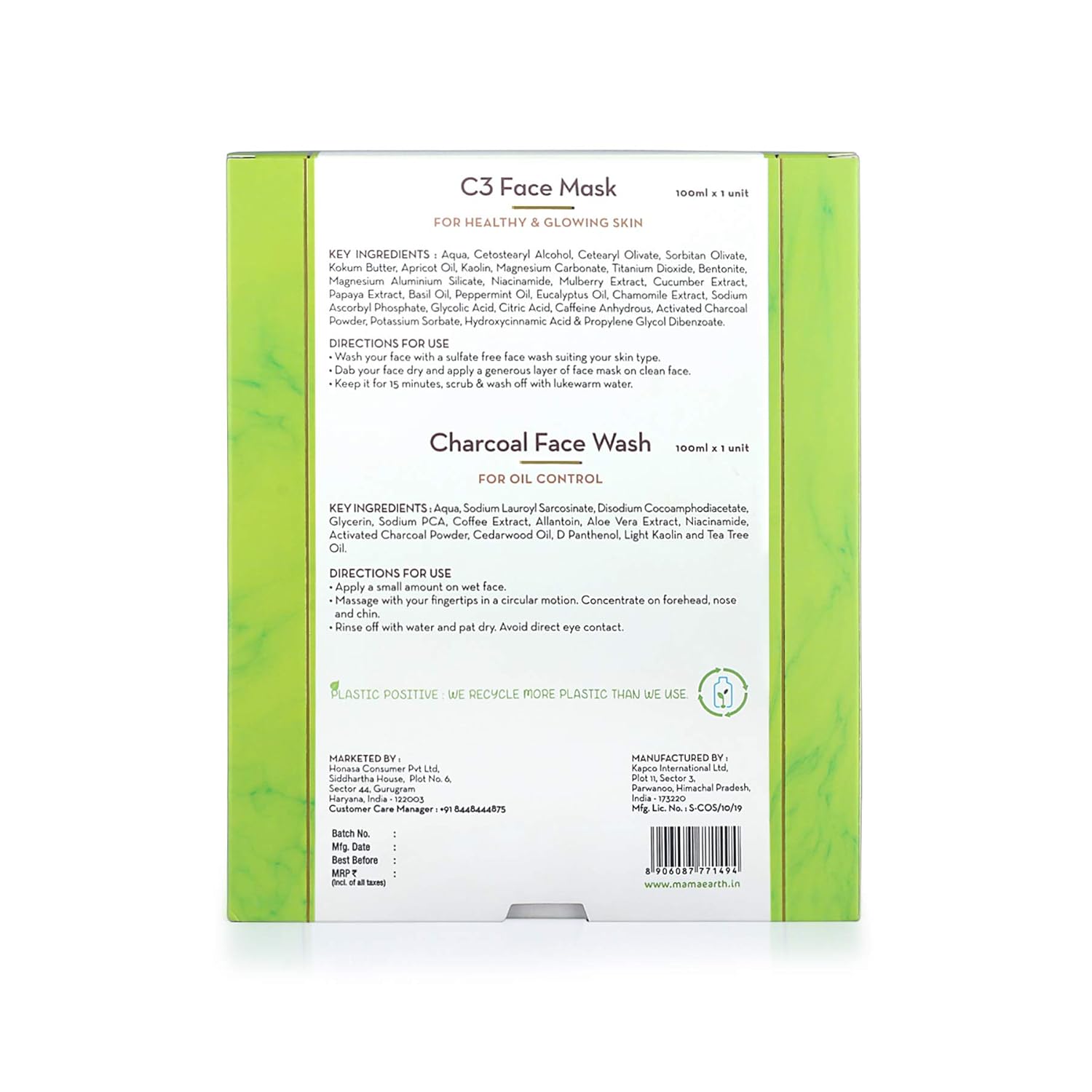 Download Buy Mamaearth Charcoal Secrets C3 Face Mask 100ml Charcoal Facewash 100ml With Charcoal Coffee Online At Low Prices In India Amazon In PSD Mockup Templates