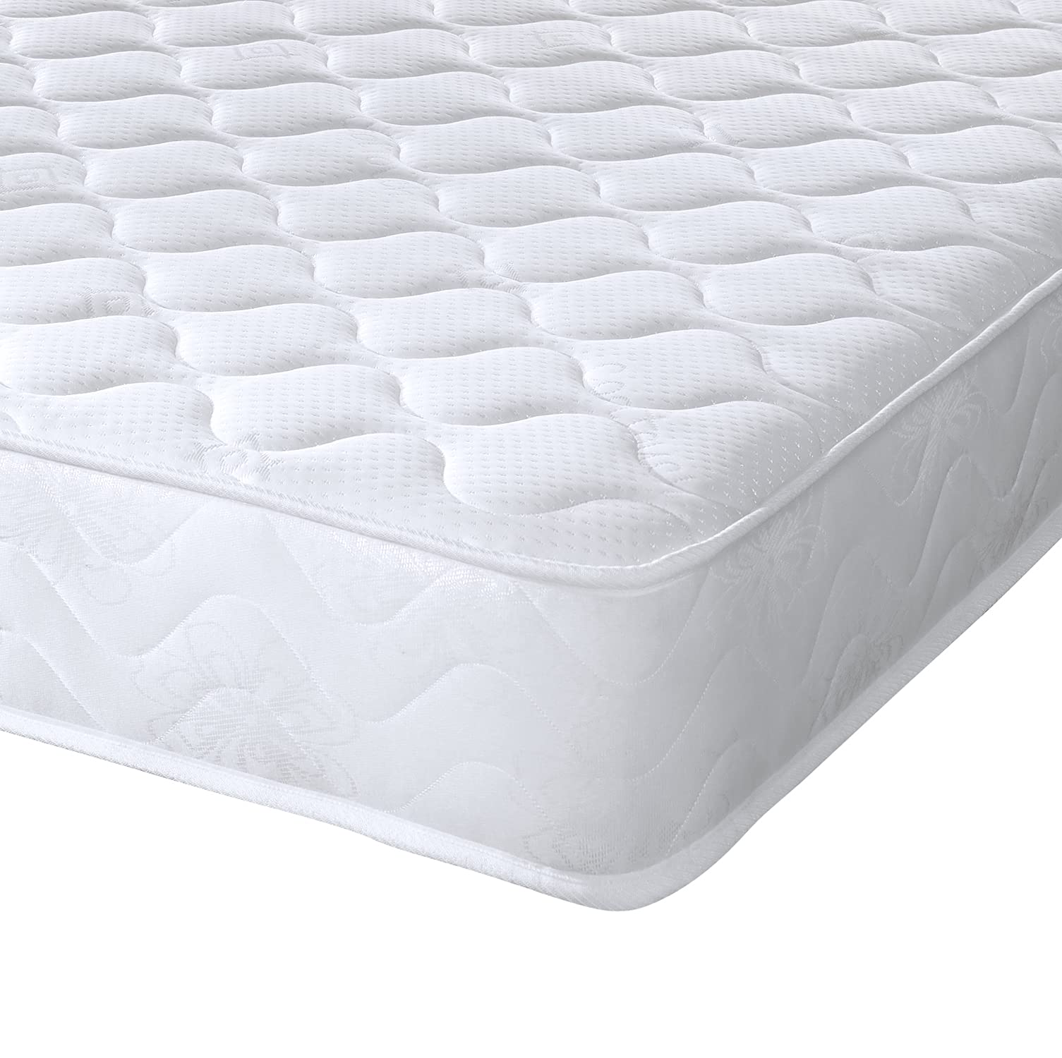 eXtreme comfort ltd Flame Essentials Single Mattress 90 x 190cm, 18cm Deep Bonnell Open Coil Spring, Foam Free, Plush Comfort Support, Breathable Cooltouch Cover, UK Made