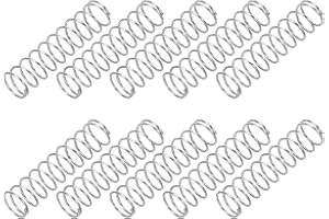 PATIKIL Compression Spring, 0.4mm Wire Dia x 5mm OD x 20mm L, 10 Pcs 304 Stainless Steel Mechanical Extension Small Springs P