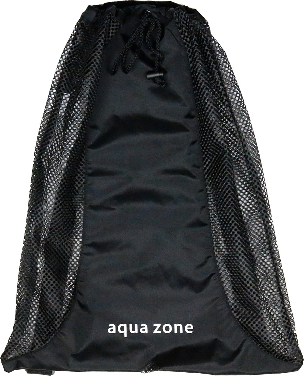 Drawstring Sports Equipment Mesh backpack For Swimming Beach Diving Travel Gym (Black)