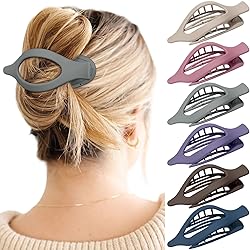 French Flat Hair Clips for Women - 6Pcs Flat Hair