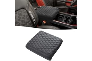 GIANT PANDA Custom Fit Center Console Cover for Dodge RAM 2009-2023 with Bucket Console- Waterproof Faux Leather Armrest Cent