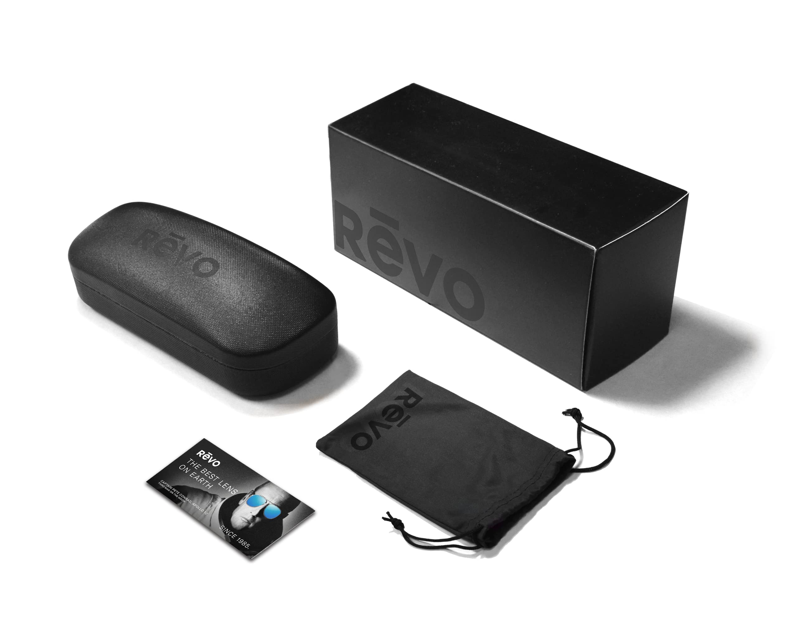 Revo Descend Fold Polarized Sunglasses - Foldable Rimless Rectangle Frame, UV Protection - View #3