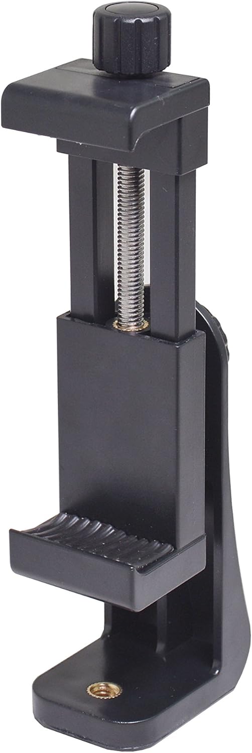 Bestshoot Phone Tripod Mount Adapter & Smartphone Remote Controller, Smartphone Holder Clip Compatible with iPhone Samsung and All Cell Phones, Rotates Vertical Horizontal Adjustable Clamp