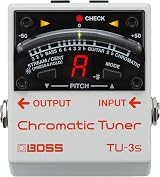 BOSS TU-3S Ultra-Compact Chromatic Guitar Bass Tuner Pedal