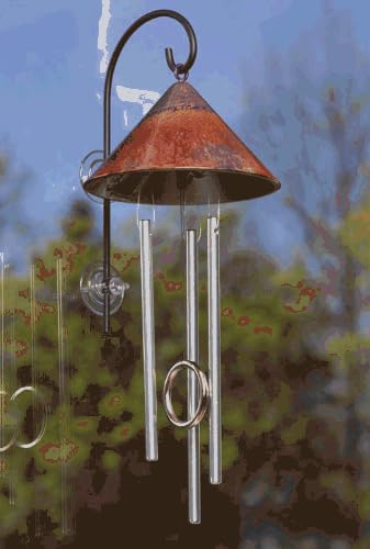 Sunblossom Solar Gifts Window Sprite Solar Powered Indoor Chime, Red/Purple