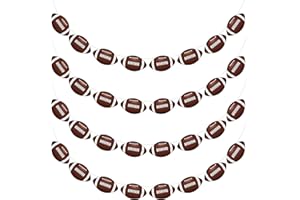 VENICOR 4PC - Football Party Decorations - Football Banner - Football Hanging Decorations Decor for Themed Birthday Party Bowl Game Fans Home Garland Supplies Flag