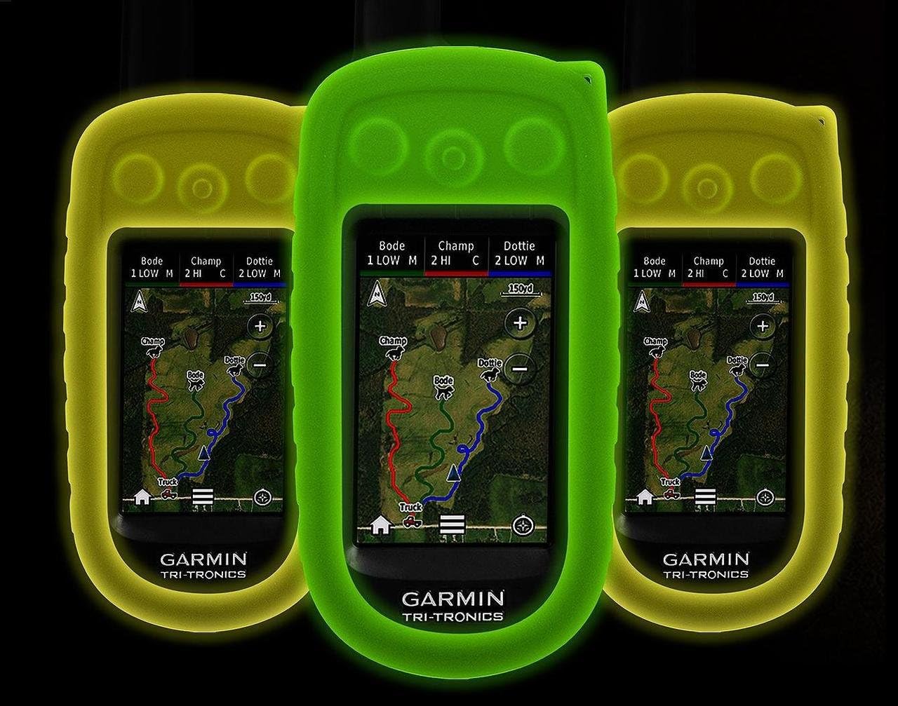 Grain Valley Dog SupplyGlow in The Dark Protective Case Cover for The Garmin Alpha 100 Dog Tracking GPS Handheld (Glow Orange)