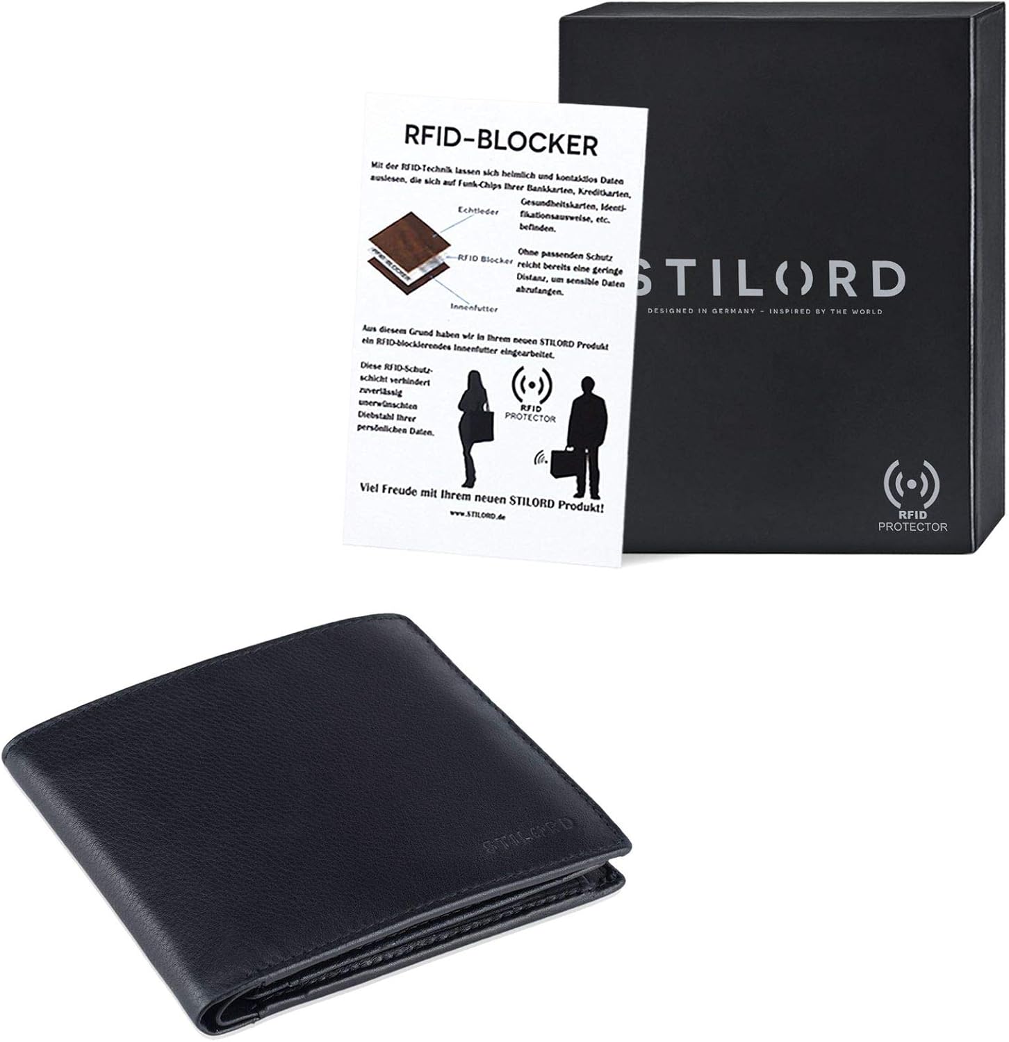 STILORD 'Lewis' Classic Leather Wallet for Men RFID Blocker Large Purse with Credit Card Holder and Coin Pocket Vintage Design - Image 3