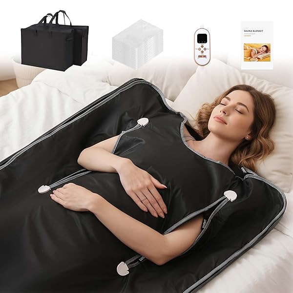 OKYUK INFRARED SAUNA BLANKET FOR HOME, PORTABLE SAUNA...