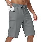 MIVEI Men's 11" Swim Trunks No Mesh Liner - Long Board Shorts Quick Dry Bathing Suit Swimwear Beach Surf with Zipper Pocekts