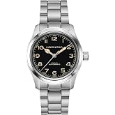 Hamilton Khaki Field Murph Automatic Men's Watch, 38mm Stainless Steel Case | Swiss Made, Black Dial Analog Watch, Water Resistance 100m, Sapphire Crystal, 3-Hand Movement, Stainless Steel Strap