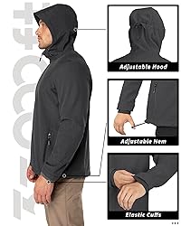 33,000ft Men's Hooded Softshell Jacket Waterproof