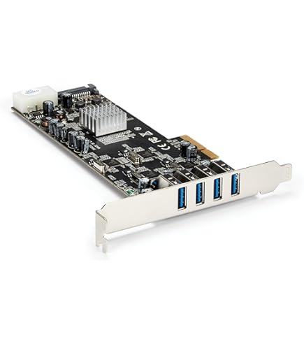 Amazon.com: StarTech.com 4-Port USB PCIe Card, USB 10Gbps, PCI