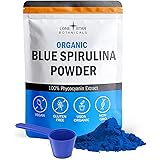 Organic Blue Spirulina Powder - 100% Pure Superfood from Blue-Green Algae, Natural Food Coloring for Smoothies & Protein Drin