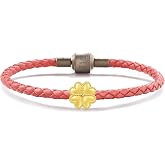 CHOW SANG SANG 999 24K Gold Charme Four-leaf Lucky Clover Mini Charm Bracelet for Women 92447C