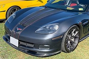 EXTREME ONLINE STORE Replacement For 2005-2013 Chevrolet Corvette C6 Wide Body Models | ZR1 Style CARBON FIBER Front Bumper Lower Lip Splitter