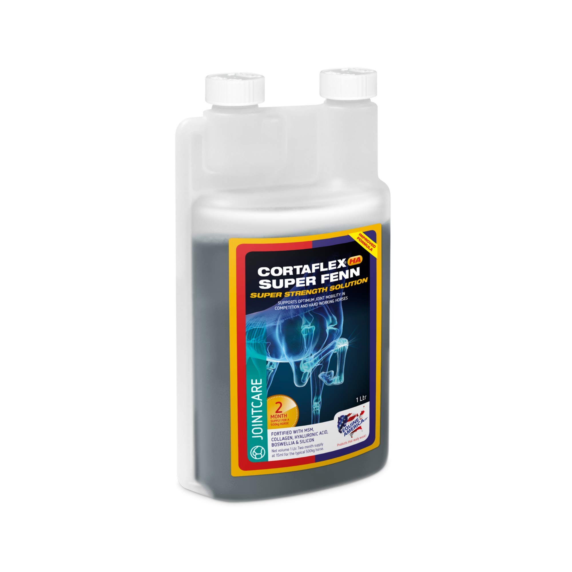 Equine America UK Cortaflex HA Super Fenn Solution | Premium Horse Joint Care Supplement | Supports Optimum Joint Mobility & Recovery | 1 Litre