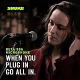 Shure BETA 58A Vocal Microphone with A25D Stand Adapter and Euro Thread view 3