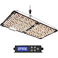 Grow Lights for Indoor Plants, Really Full Spectrum LED Grow Light--Built In UV395nm, with LM218B+ Diodes (544 Pcs),Hd Digital, 4 Modes(Seed Starting, Veg, Bloom, Bloom+), 24H Timing, 10-100% Dimming