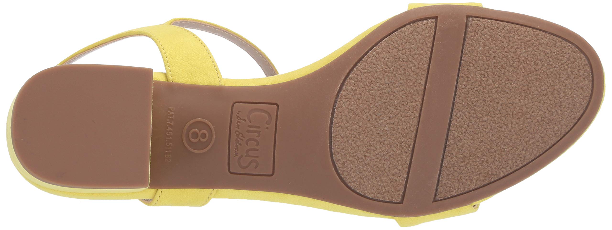 Circus NY Women's Ibis Heeled Sandal, Sharp Yellow Microsuede, 8.5 M US - Image 4