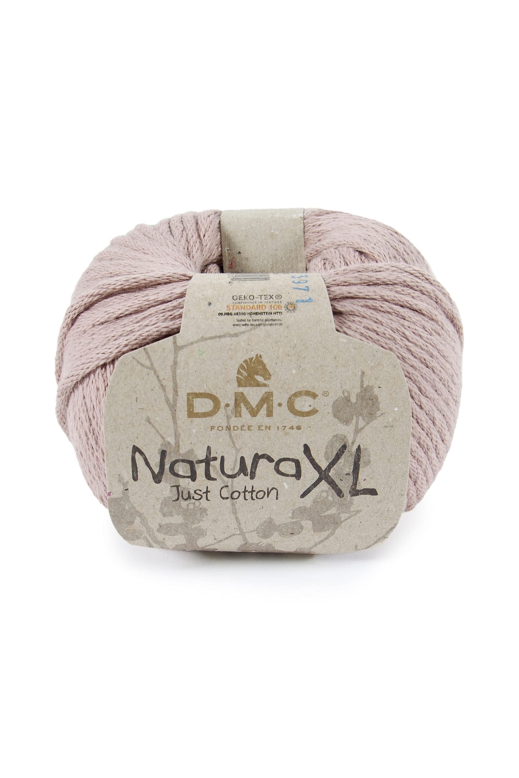 DMC Natura XL Yarn, 100% Cotton, Colour (61) Pink, 100g โ image 1
