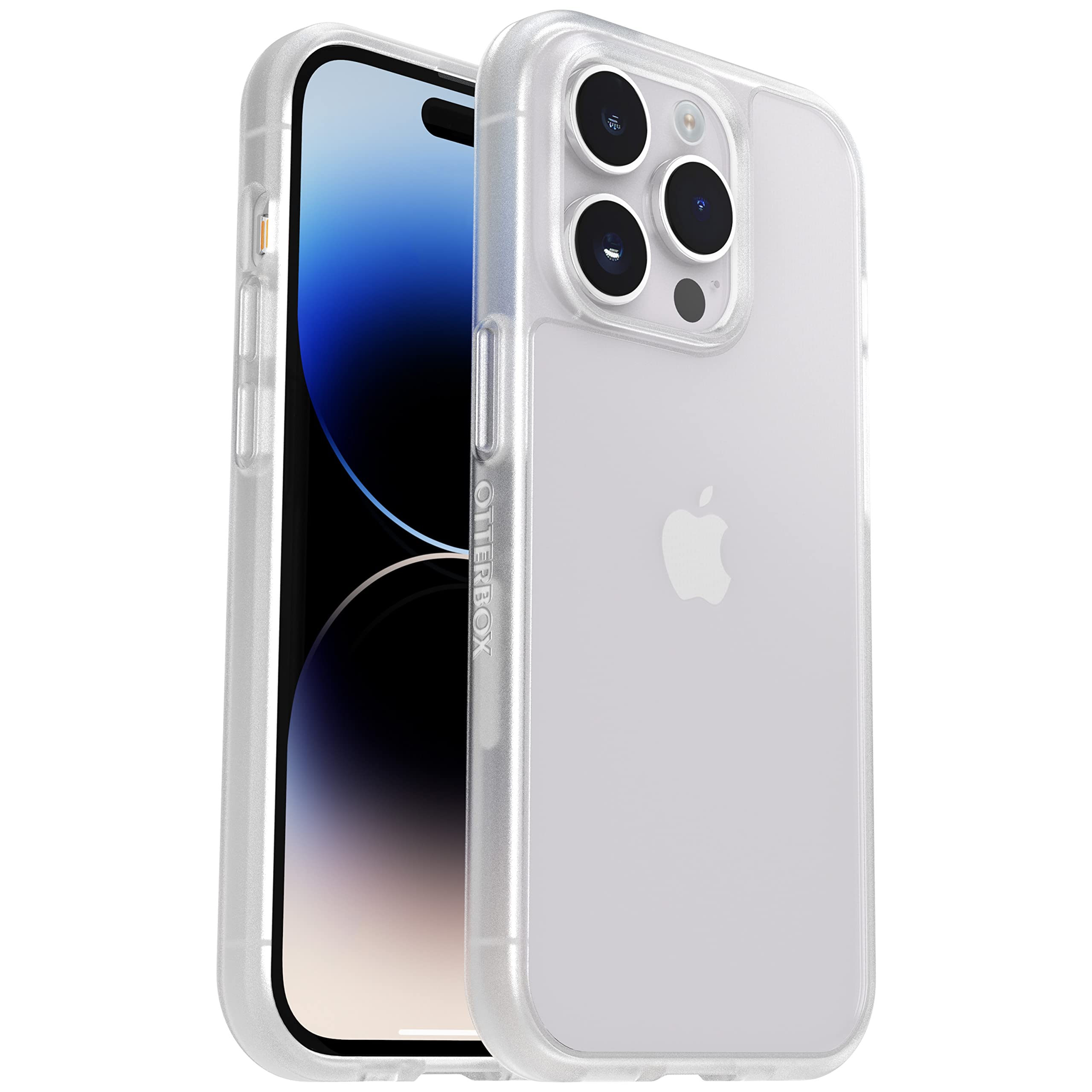 Photo 1 of ***MODEL POSSIBLY DIFFERS*** OtterBox iPhone 14 Pro Max (ONLY) Prefix Series Case - CLEAR , ultra-thin, pocket-friendly, raised edges protect camera & screen, wireless charging compatible
