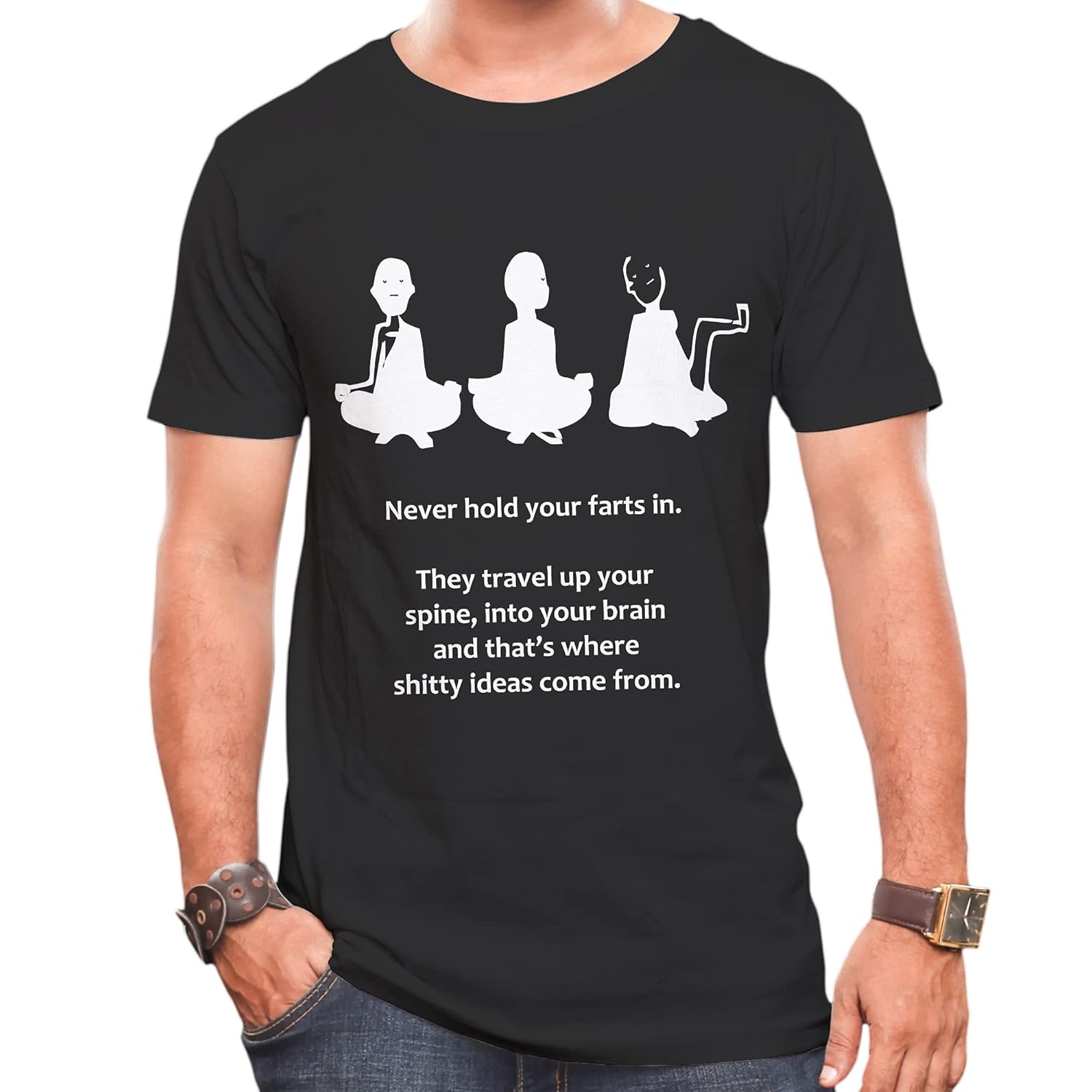 Buy Horlivost Men's Round Neck TShirts Quirky Funny Printed