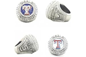 XIAKOMAN 5# SEAGER Perfect 2023 TEX world Replica champions ring with Deluxe Black Walnut Wooden box Gifts for Women Mens kids Boys Fathers