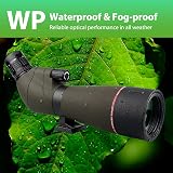 SVBONY Sv13 20-60x80 Spotting Scope with Smartphone Adapter Waterproof Angled view 5
