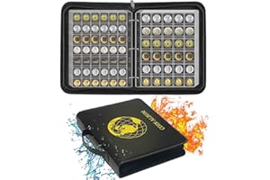 XXMBBJY 576 Pockets Coin Collection Album Book Holder for Collectors, 2 Size Coin Collecting Pages Fireproof Coin Collecting Album for 17/20/23/25/27/30mm Coins