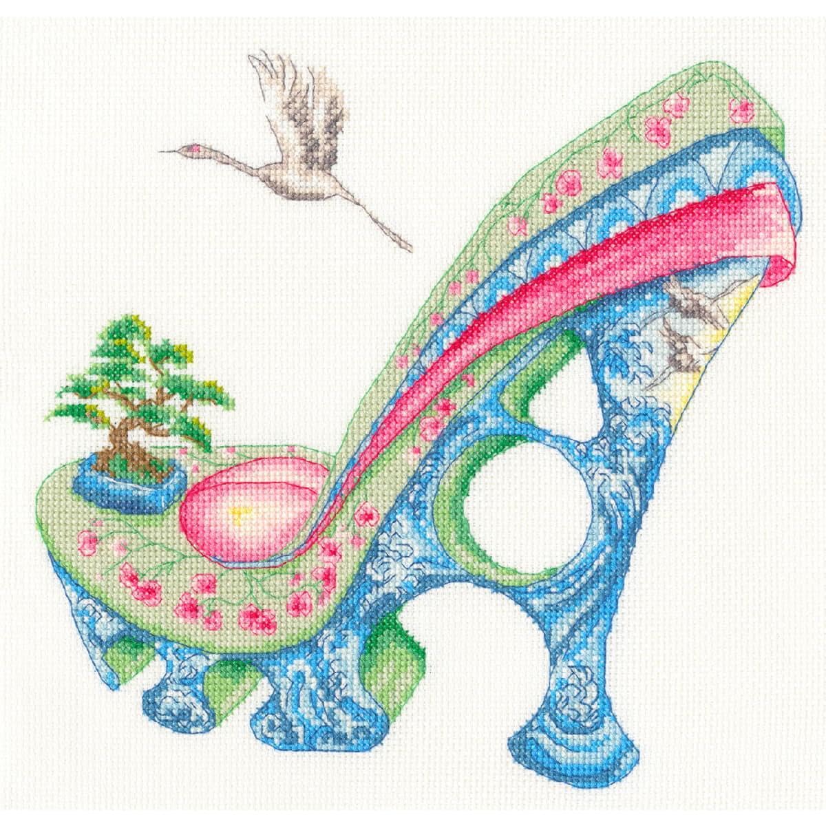 Bothy Threads Counted Cross Stitch Kit - Osaka Spring