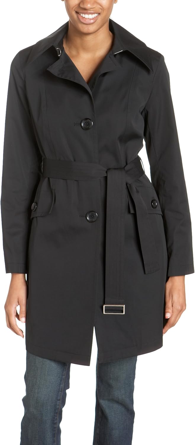 Michael Michael Kors Women's Single Breasted Belted Trench Coat: Amazon.co.uk: Clothing