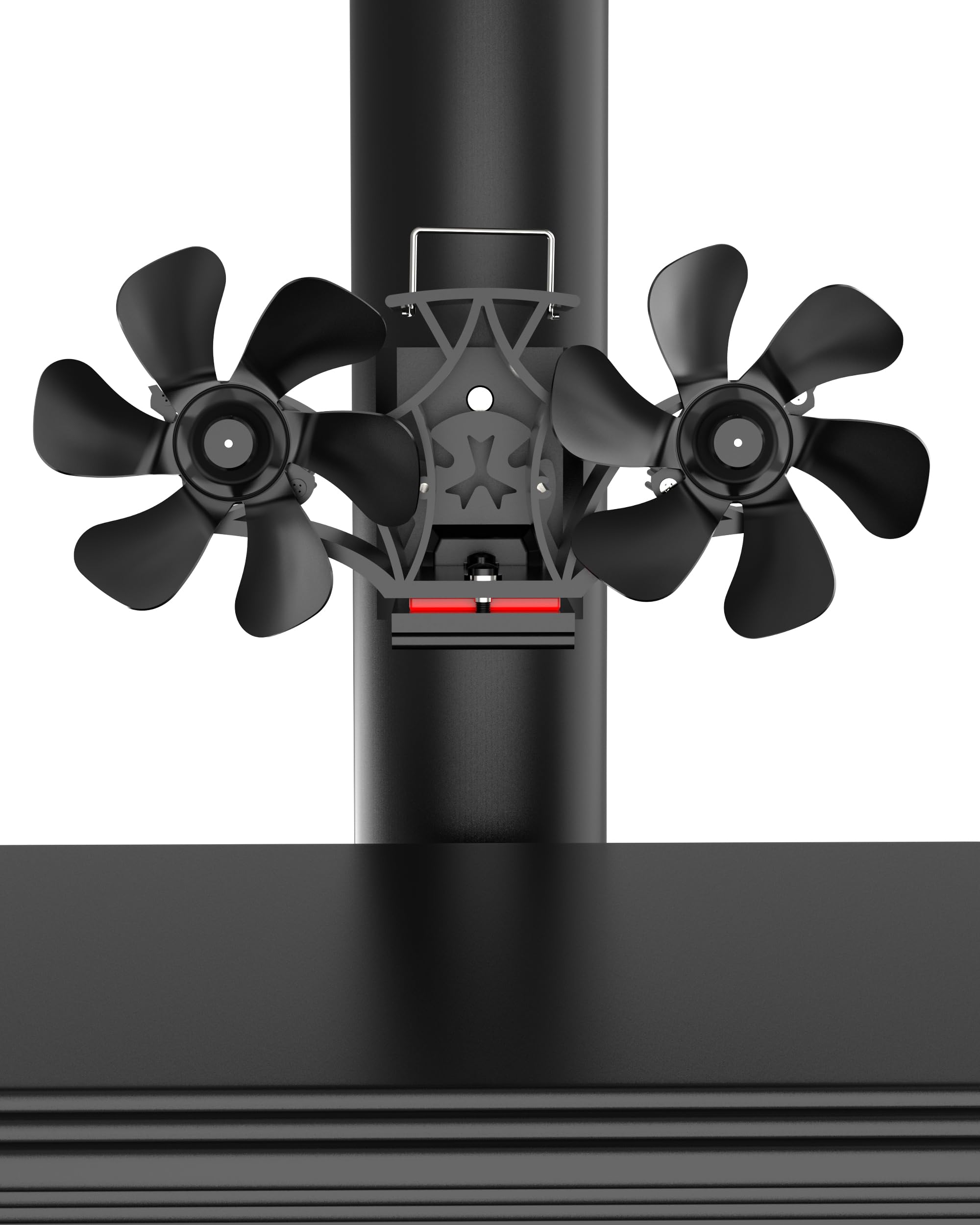 Photo 1 of HIDALIFE Wood Stove Fan Heat Powered, Magnetically Flue Pipe Mounted Dual Motor 12 Blades Fan, Non Electric, Silent Thermal for Gas Pellet Wood Burner Tent Stove Accessories