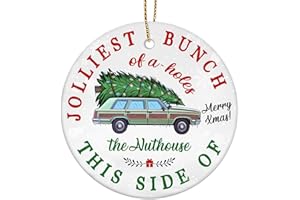 Gifts for Christmas, Movie Christmas Ornament Ceramic 2-Side Printed, Movie Hanging Ornament, Christmas Tree Decorations, Mov