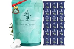 Eucalyptus Shower Steamers, 18-Pack XL Shower Steamer Aromatherapy with Essential Oils, Valentines Day Relaxing Spa Gifts for