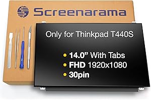 SCREENARAMA New Screen Replacement for Lenovo Thinkpad T440S, FHD 1920x1080, IPS, Matte, LCD LED Display with Tools