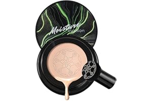 YXMGC Mushroom Head Air Cushion CC Cream, Full Coverage BB Cream, Long-Lasting Matte Foundation, Moisturizing Concealer (Natu