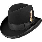 Jaxon Hats Wool Homburg Hat