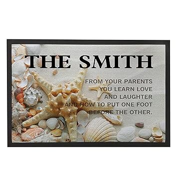 Amazon Com Liappo Custom Door Mats With Sayings Beach