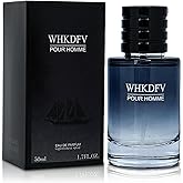 WHKDFV Eau de Toilette.pheromone cologne for men, citrus fresh and lasting spray perfume lemon pepper base note cedar 1.7ounce portablecologne for men