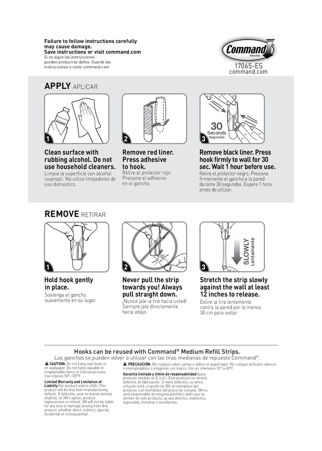Command Medium Wire Toggle Hooks, Damage Free Hanging Wall Hooks with Adhesive Strips, No Tools Wall Hooks for Hanging Organizational Items in Living Spaces, 7 White Hooks and 8 Command Strips
